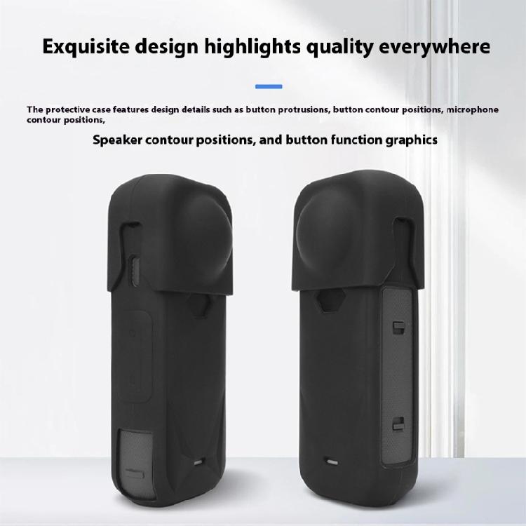 Full Body Silicone Cover For Action Cameras Fingerprint Resistant Oil Resistant Shock Absorption Protective Case