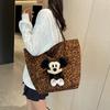 Niche Leopard Print Canvas Bag Bag 2025 New Women's Bag Special Shoulder Large Capacity Lazy Portable Commuter Bag