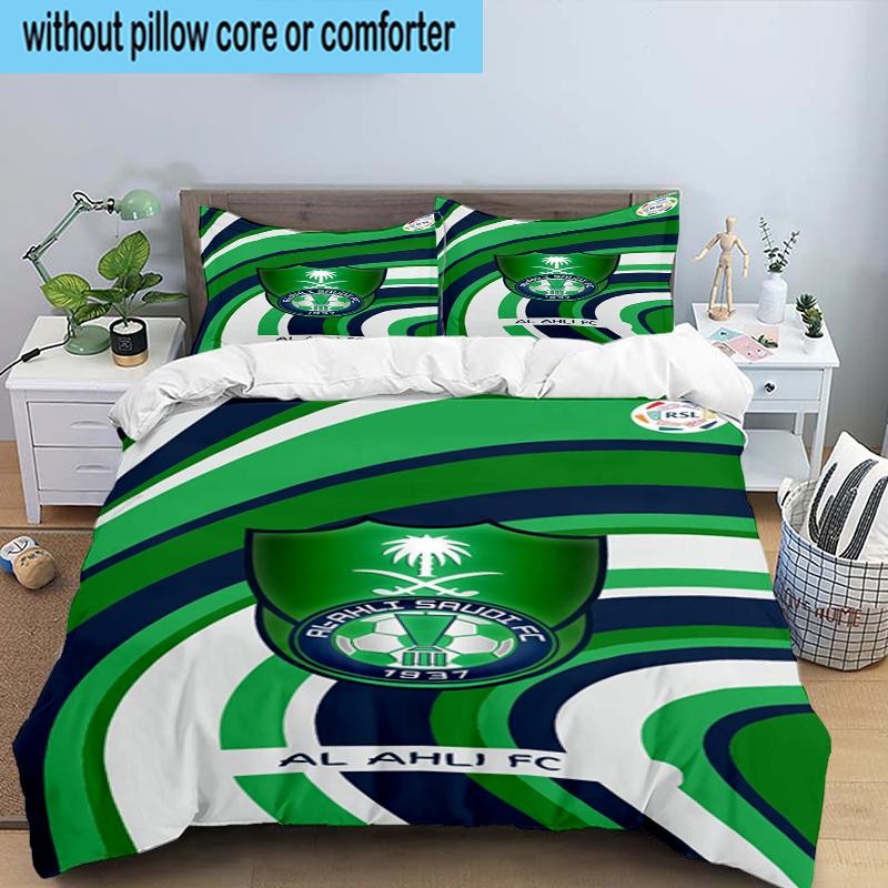AS Saint-Étienne 3PCS Bedding Set 2D Printing (Includes 1 Duvet Cover + 2 Pillowcases Coreless), Bedroom decor,Fan gift