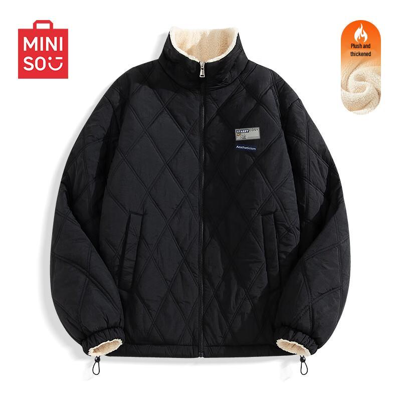 MINISO Men's Quilted Stand Collar Padded Jacket
