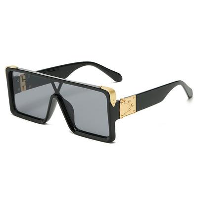 Fashion Oversized Square Sunglasses Men Personalized Conjoined Lens Sun Glasses Outdoor Tourism Sunscreen Sunshade Glasses UV400