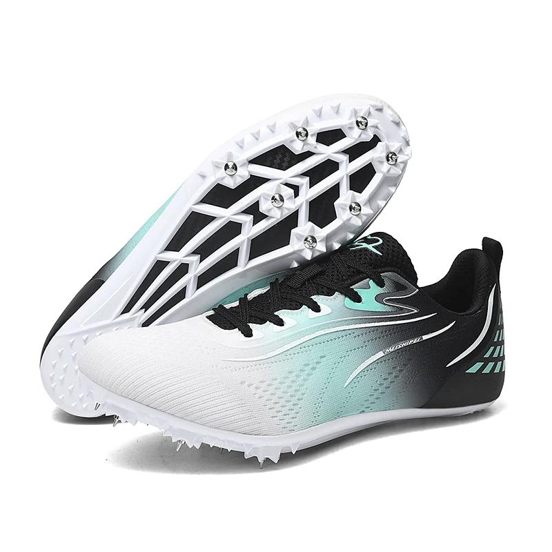 New Spike Running Shoes Men Lightweight Training Track Field Shoes Anti-slip Athletics Sneakers Unisex Zapatilla Para Atletismo