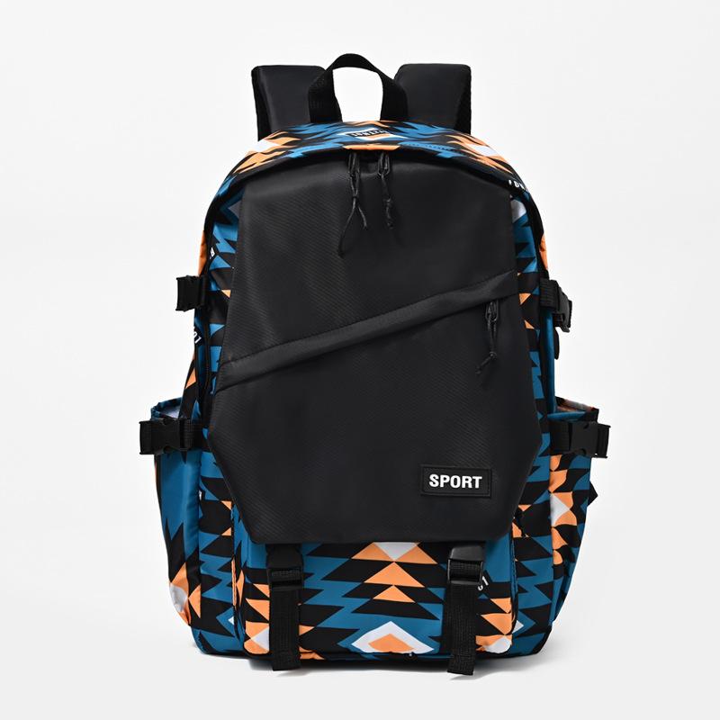 Schoolbag Hip Hop Graffiti School Bag Male Junior High School Student Street Trend Cool High School Backpack Female Large Capacity Elementary School