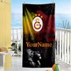 Galatasaray Customizable Name Beach Towel Quickdry Soft Microfiber Suitable For Sports Travel Swimming Yoga Bathroom Beach And Pool