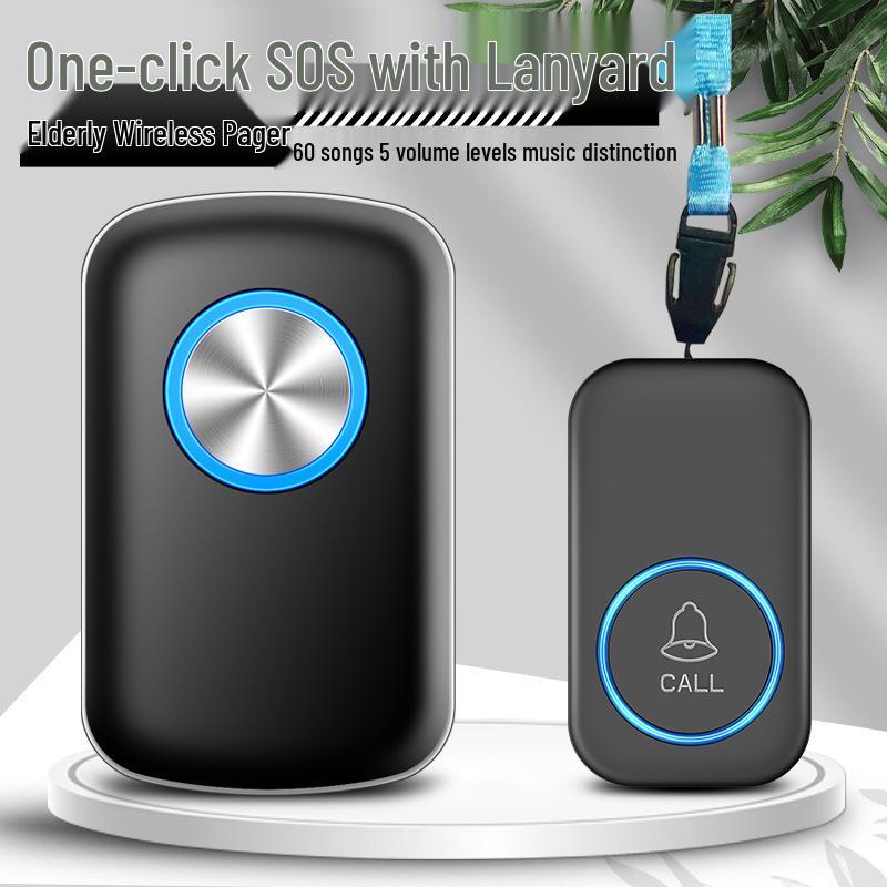 Elderly Wireless Waterproof One-Button Emergency Call Bell