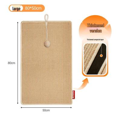 Durable Jute Wall-Mounted Cat Scratch Mat