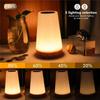 Remote Control Wood Grain Charging Night Light, Bedside Lamp, Learning Eye Protection Desk Lamp, Touch and Pat Ambient Light