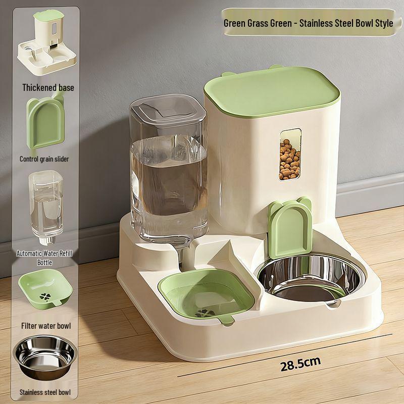 Pet Automatic Feeder: All-in-One Food and Water Bowl for Cats & Dogs