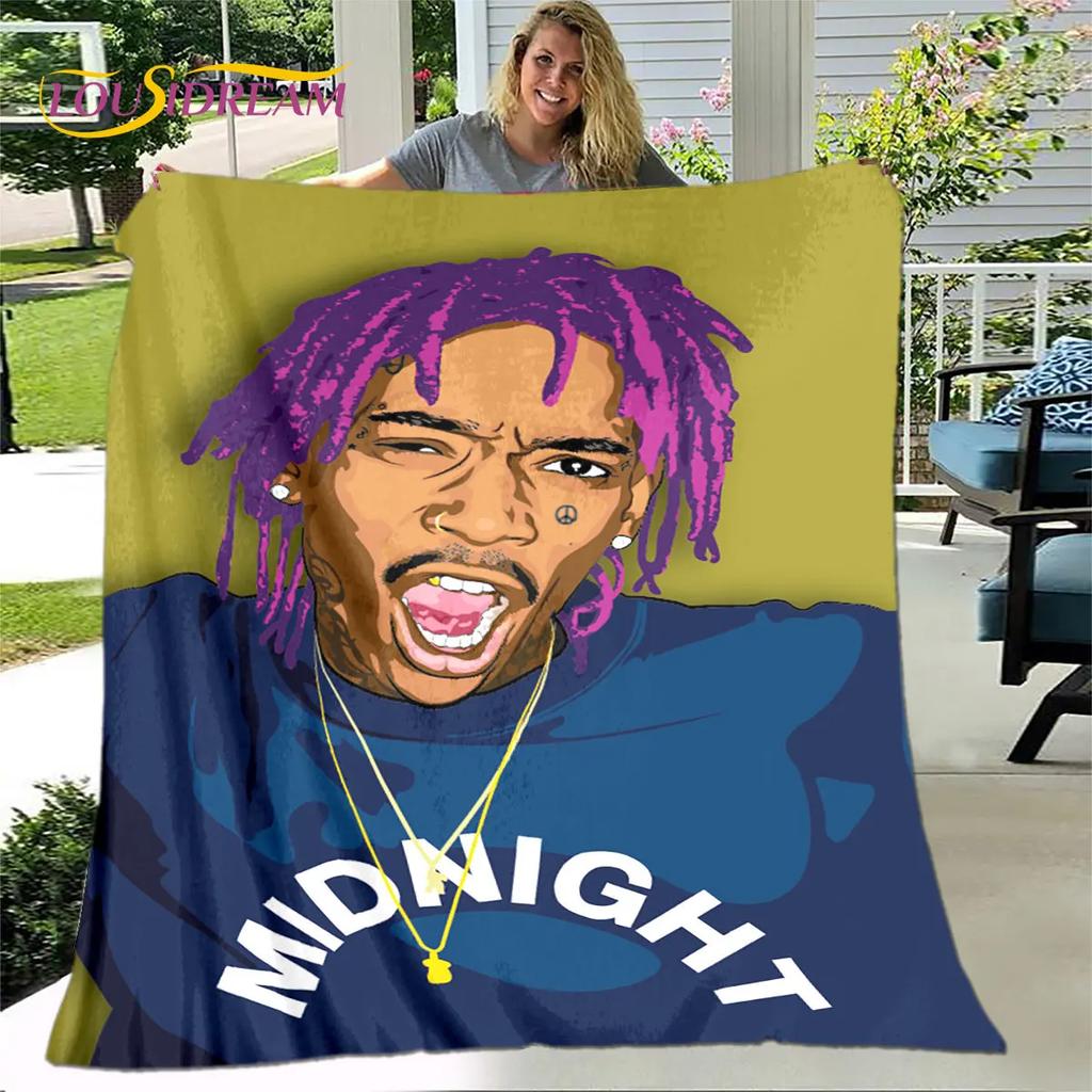 Legend Star Hip Hop Art Rapper Soft Plush Blanket,Flannel Blanket Throw Blanket for Living Room Bedroom Bed Sofa Picnic Cover
