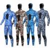 Muta separata in neoprene da 3 mm Uomo Donna Mimetica con cappuccio Apnea Surf Pesca subacquea Immersioni profonde Salvataggio Calda