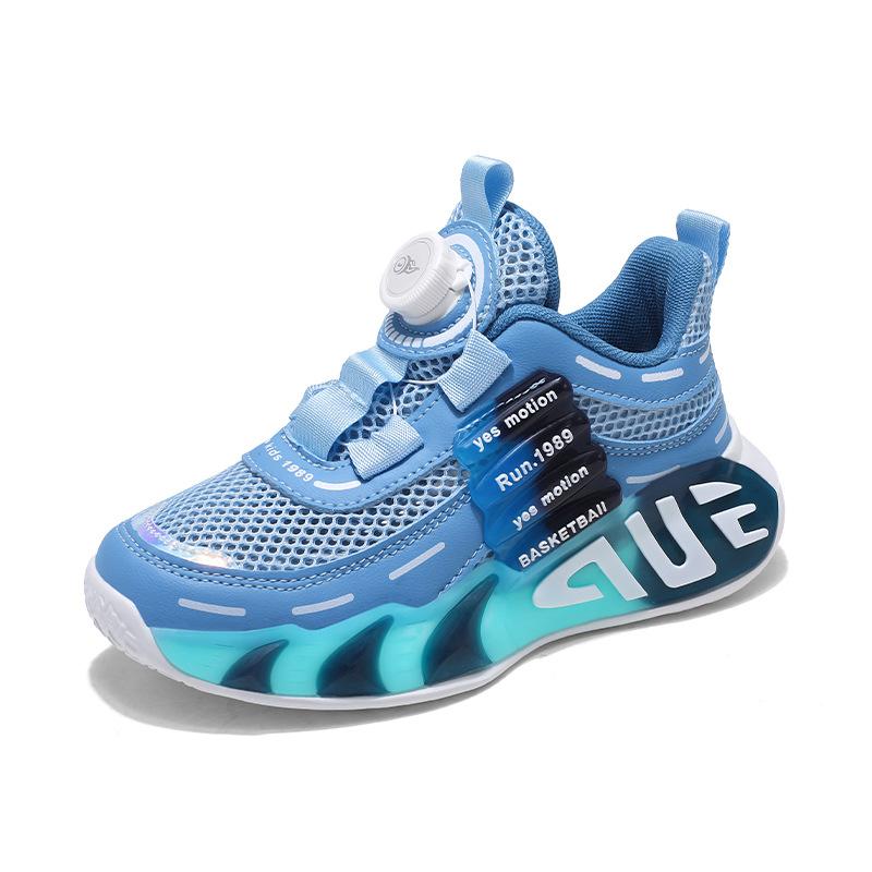 

Кроссовки для мальчиков летняя одинарная сетка 2025 новые детские дышащие сетчатые туфли для детей среднего и старшего возраста сетчатые беговые полые одноклассник 28
