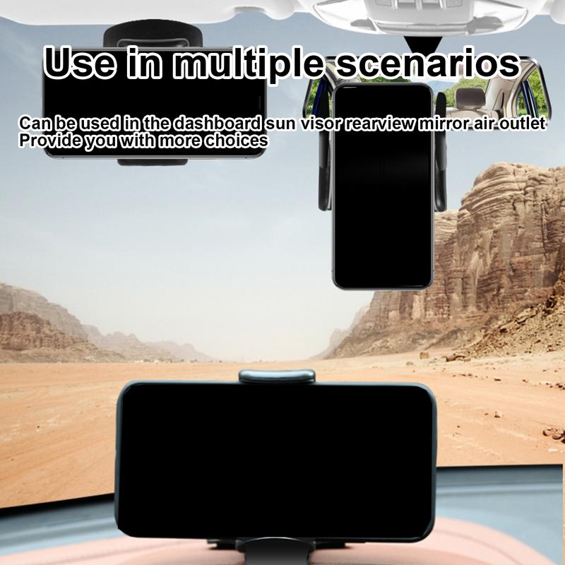 Cradle Car Phone Holder Dashboard Mount Stand Clamp 360 Degree Rotation Auto Clip Mount Stand For Car Accessories