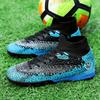 Men's Football Boots Rubber Soft Sole Short-nailed Artificial Turf Leather Youth Kids Football Boots