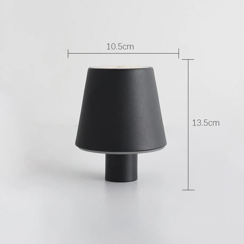 

Светодиодная настольная лампа для бутылок вина с возможностью зарядки через USB, ночное освещение в кафе с регулируемой яркостью для клубов, баров, украшения стола чёрный