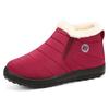 Women's Cotton Shoes, Flat Bottomed Short Boots, Cold Resistant Shoes, Warm Shoes, Snow Boots, Plush Lining, Wear-resistant, Anti Slip Shoes