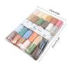 30 Assorted Color Latchs Hook Yarn Pre-Cut Rugs Yarn Colorful Sewing Replace Yarn Thread for Making Pillowcases Blankets 55KF