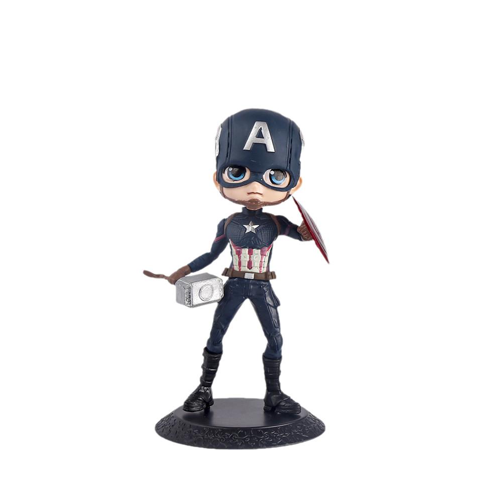 Detailed Avengers Justiceleague Q Version Cartoon Model Action Figure Decoration
