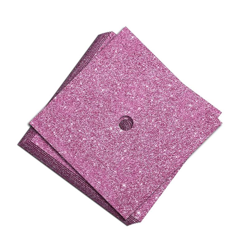 Graduation Cap Decorations Glitter Gold Cap Paper Self Adhesive Stickers for Graduation Cap Topper Diy Mortarboard Bachelors Hat