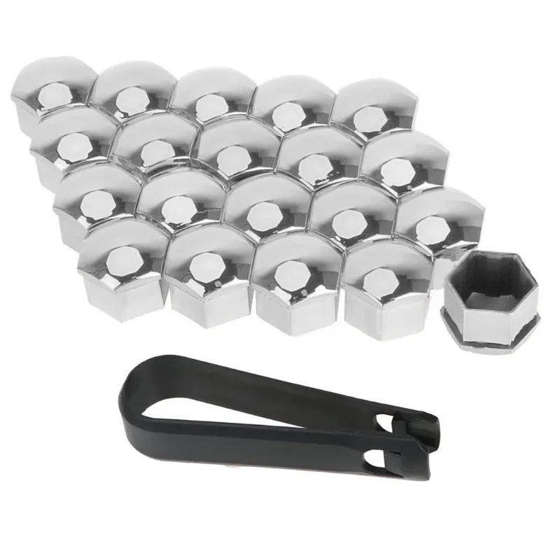 

Wheel Center Hub Caps for Tesla Model 3/S/X With Center Cap Set & Wheel Lug Nut Cover Kit Tesla Decorations срібний