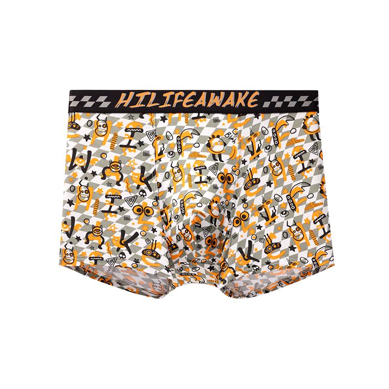 

HLA Men s Fun Print 5A Antibacterial Boxer Briefs 3-Pack 2XL