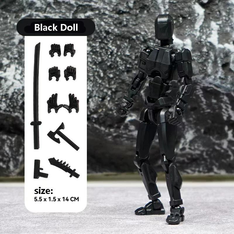 3D Multi-Jointed Movable Shapeshift Robot Joint Dog Creative Printed Mannequin Dummy Action Model Doll Toys for Children's Gifts