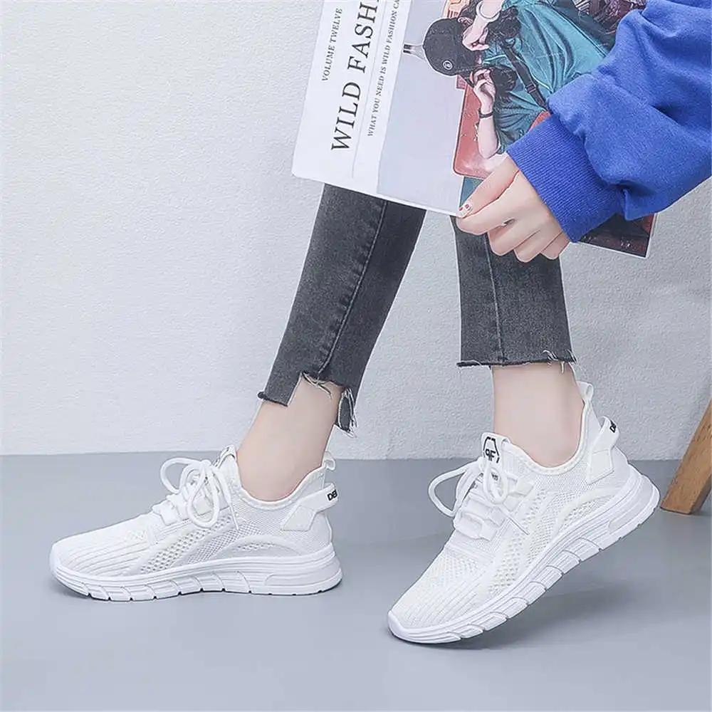 Fashion Beige Size 38 Women's Shoes Size 41 Vulcanize Spring Boots For Women Sneakers Ladies White Sport Temis Collection Tenid