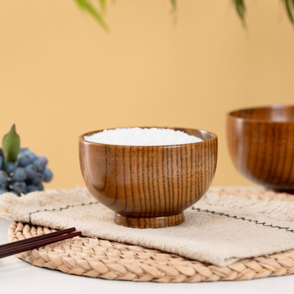 Japanese Style Wooden Bowls Handmade Crafts Wooden Utensils New Food Containers  Tableware