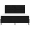 Box Spring Bed with Headboard Black 200 x 180 cm Fabric
