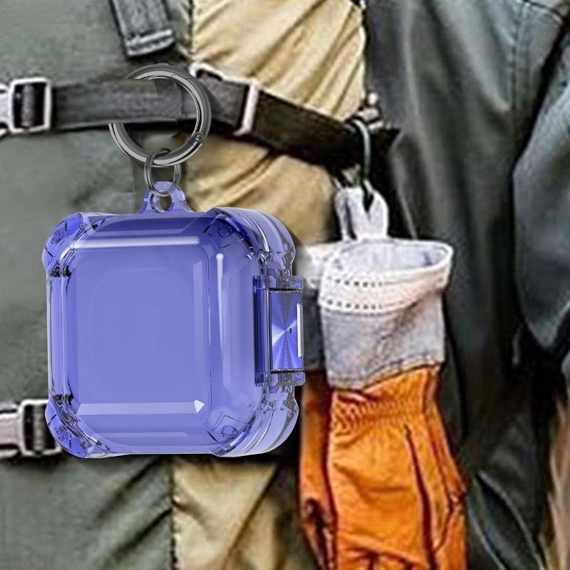 Transparents Earbud Case Scratch Resistant TPU Protections Sleeve for 2/FE with Lanyard Keychains