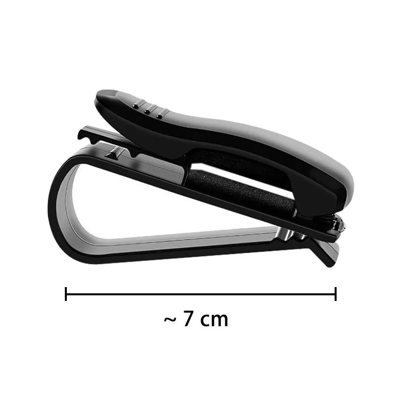 CAPR9 Car Logo Glasses Holder Sun Visor Sunglasses Clip Card Ticket Stand Accessories For Skoda Octavia Superb Yeti Fabia Rapid Kodiaq