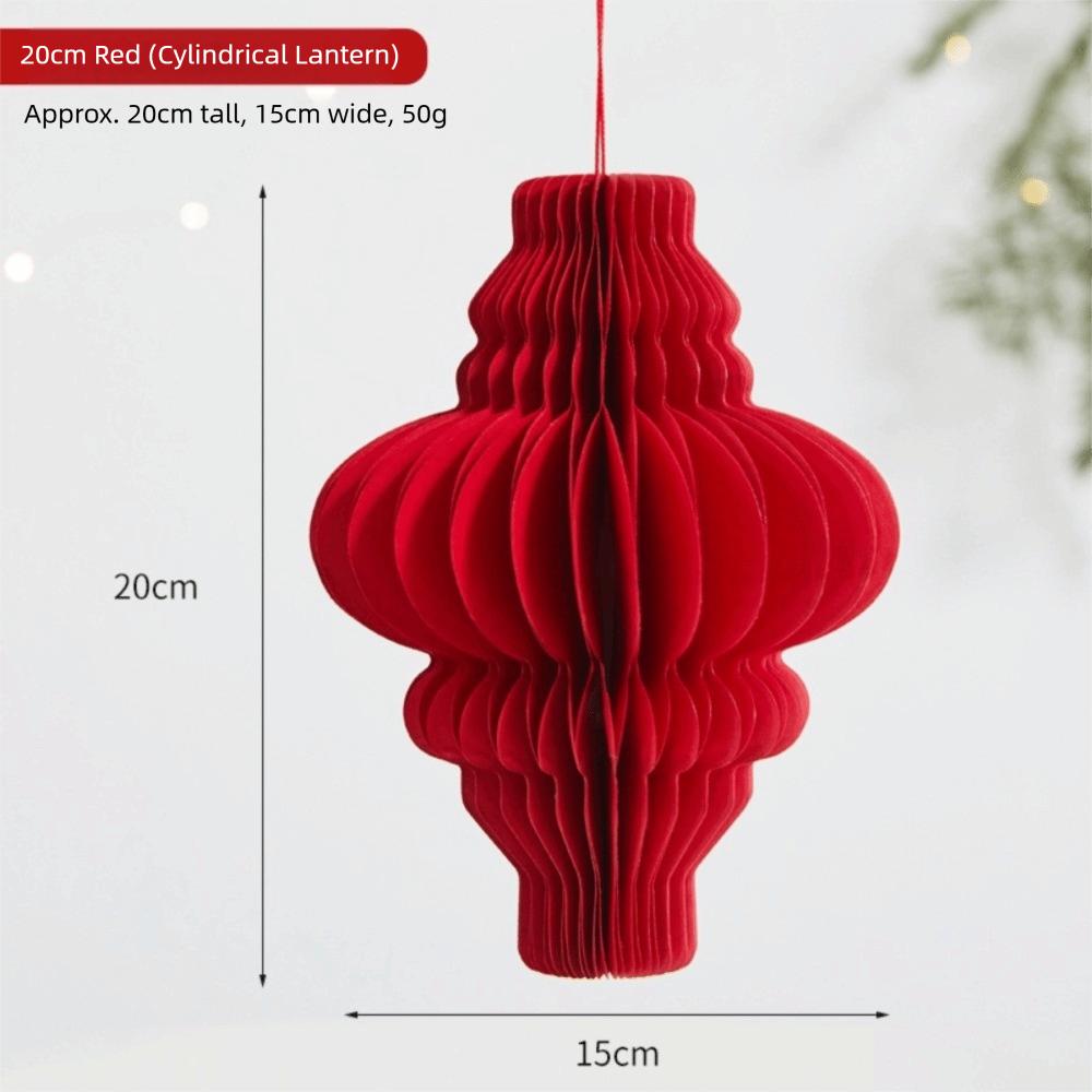 2026 Red Honeycomb New Year Decorations with Tassel Paper Christmas Tree Ornament Hanging Style Christmas Balls Patio Decor