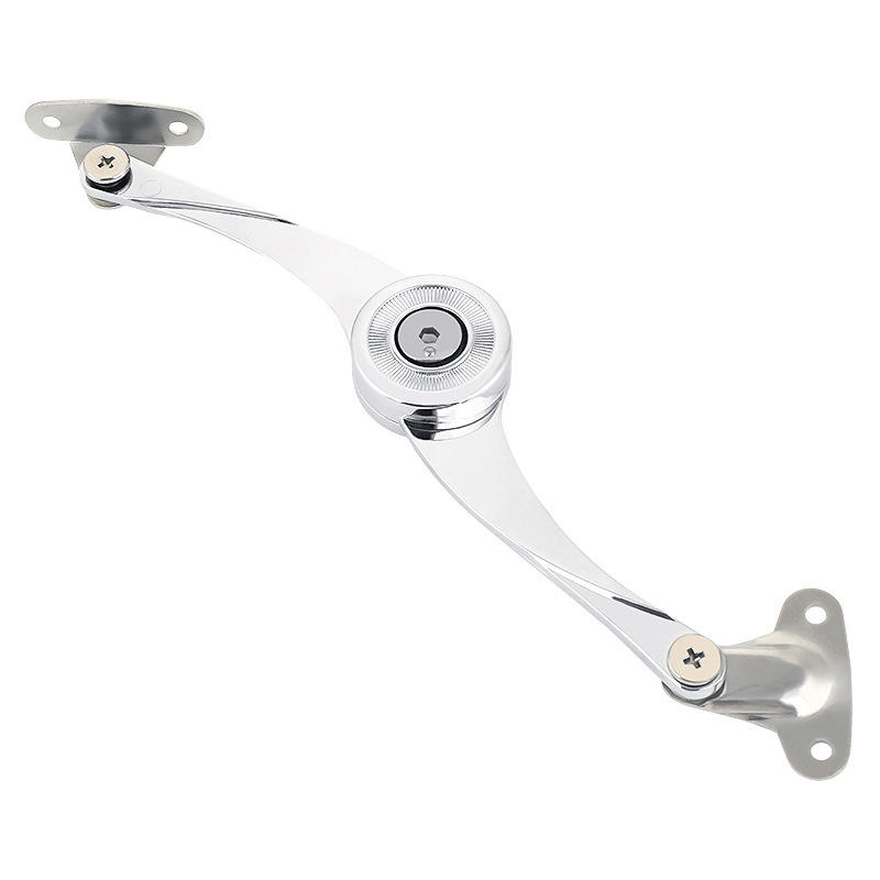 Nickel Plated Random Stop Hinge Kitchen Cabinet Door Adjustable Polish Hinge Hydraulic Folding Air Pressure Rods