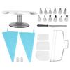 22 Stück 12 Zoll Kuchen-Drehscheibe Kuchen-Dekorationsset Zubehör Backzubehör mit Aluminiumlegierung
