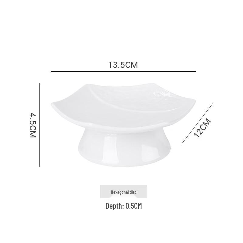 Elegant Ceramic High-Footed Serving Plates