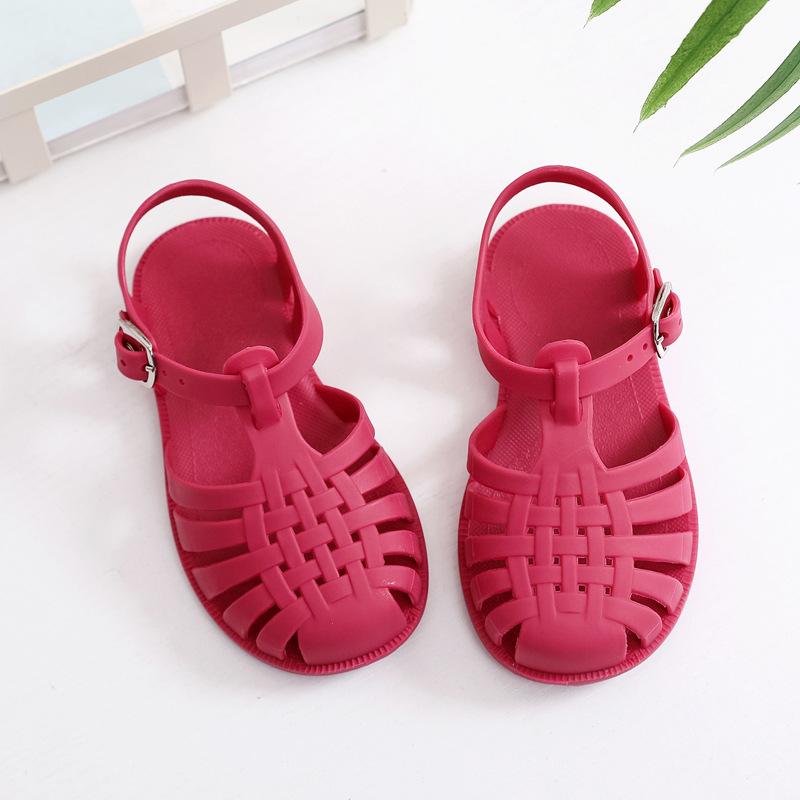 Summer Children Sandals Baby Toddler Soft Non-slip Princess Shoes Kids Beach Sandals Roman Sandals Anti-slip