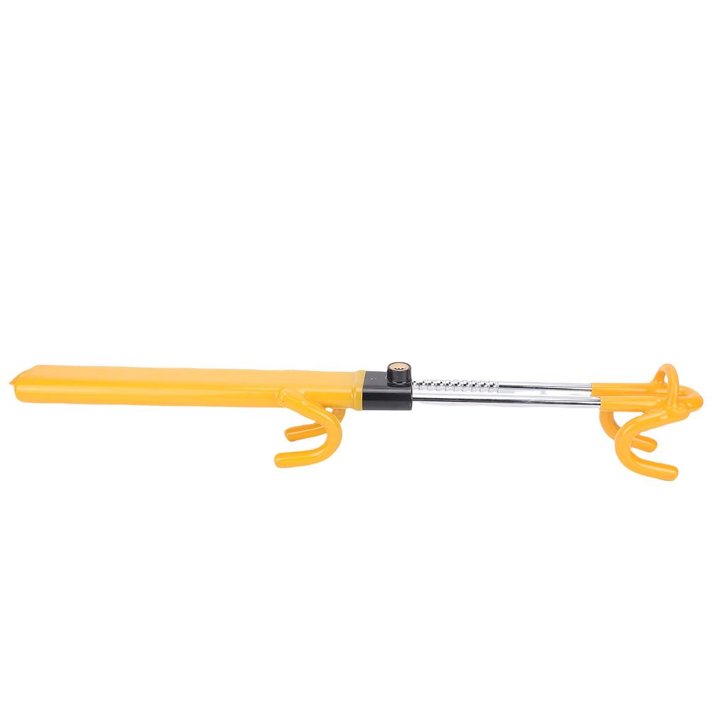 Double Hook Steering Wheel Lock with 2 Keys Adjustable Length Heavy Duty Anti Theft Car Device for Sedan SUV Pickup