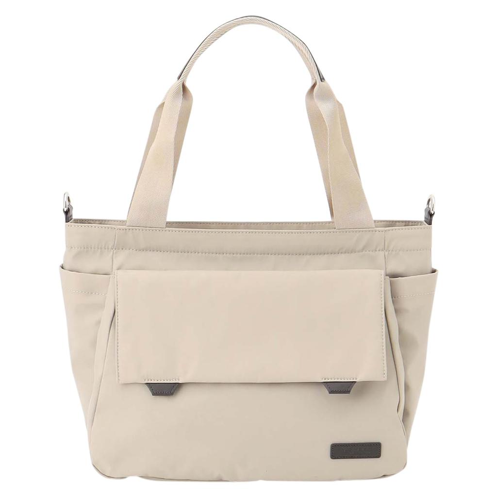 Tote Bag Double Tab Travel Tote Bag for Women 2004103 Light Beige [Isaac] 2-Way (24)
