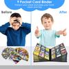 Kaartmap met 9 vakjes Trading Card Album Display Map 360 Zijdeladen Pocket Houder voor TCG Yugioh MTG Spel Kaart Boek