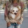 Cute Animal Cat Dog round-neck sweatshirt 3D Print Women Streetwear Autumn Fashion Sweatshirts Pullovers Woman Clothing