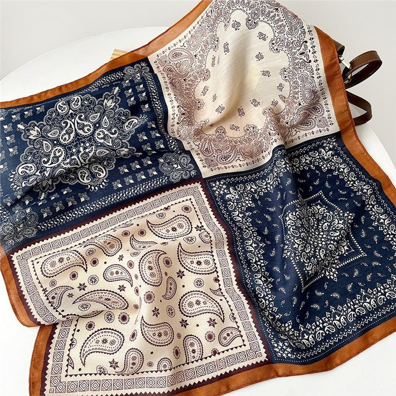 Cashew Flower Silk Scarf Belt Women's Stacking Wear Accessories Jeans Waist Scarf Waist Fart Curtain Travel Matching Shirt