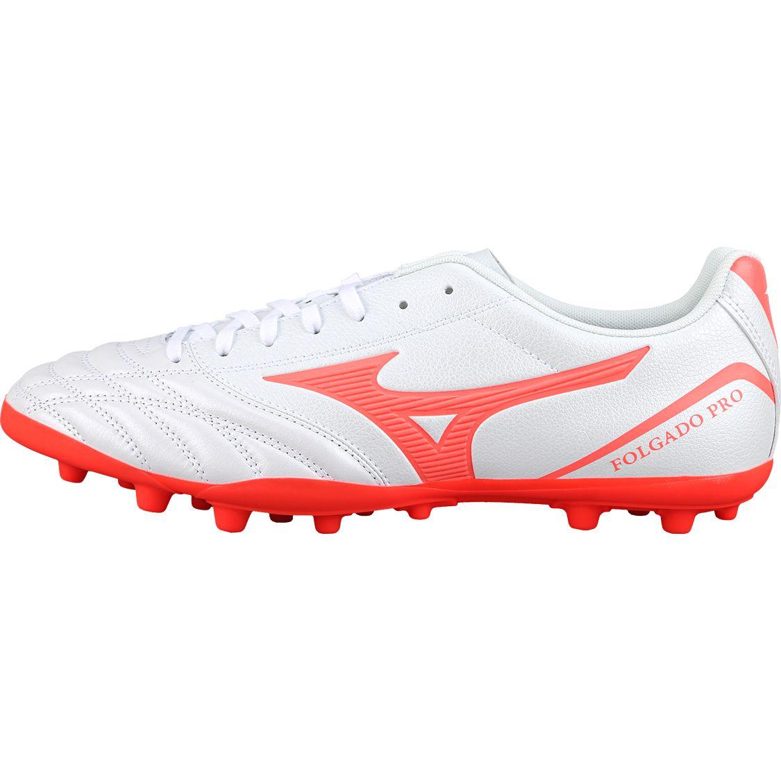 

Mizuno Folgado Pro Kl Comfortable Versatile Ag (Rubber Short Studs) Non-Slip Soccer Shoes Men Soccer Shoes White Red P1GA239304 44