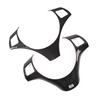 Auto Steering Wheel Panel Decorative Cover Trim Moulding Sticker Carbon Fiber Black for BMW 1 3 Series E87 E90 E92 E93 2006-2012