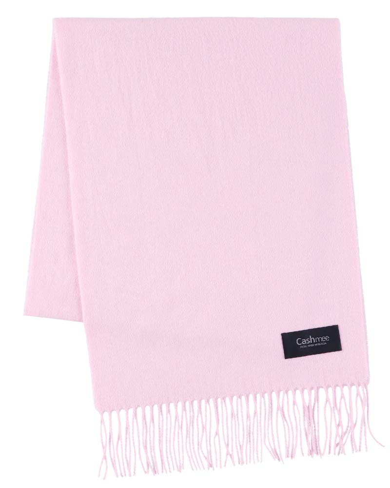 

Cashmee33 Basic Wave Baby Pink Scarf, (D6066)