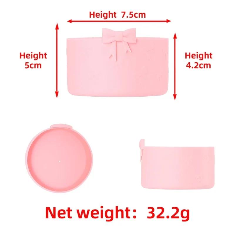 Hot Silicone Cup Cover Anti Slip and Heat-insulating Cup Cover Butterfly Bow 7.5CM/12-40oz Universal Cup Cover Base
