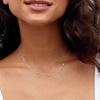 Women Necklace Rhinestone Decor Hollow Chain Lady Clavicle Necklace Daily Prom Party Commuting Neck Jewelry