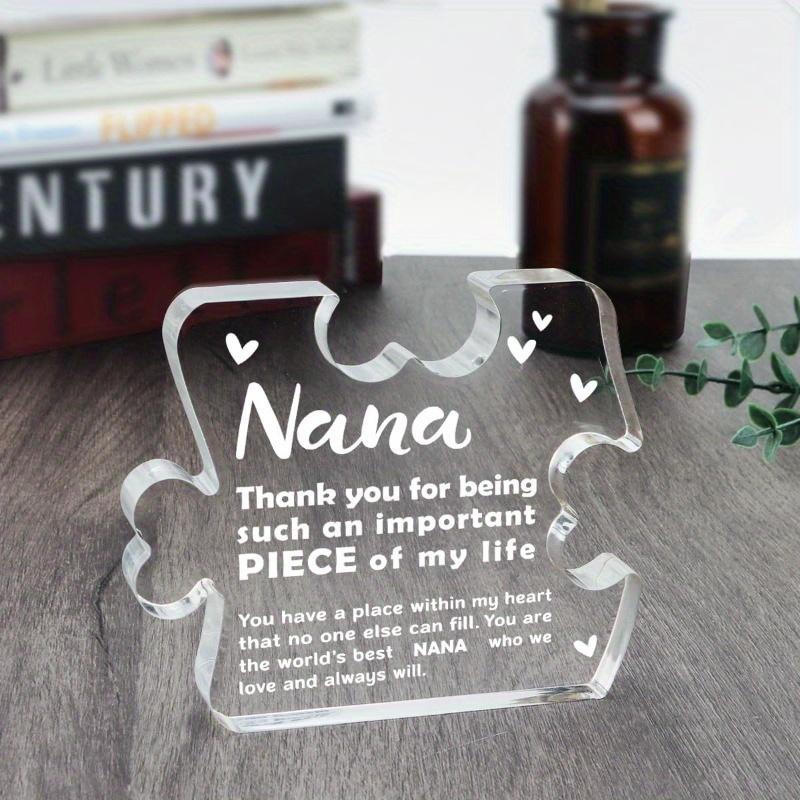 Heartfelt Nana Plaque - Cherished Birthday & Christmas Gift from Grandchildren
