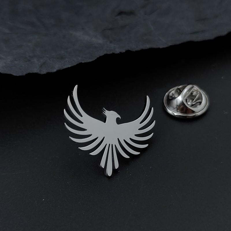 New Charm Chinese Style Phoenix Bird Men's Brooch Cufflinks Suit Dress Accessories Personalized Versatile Clothing