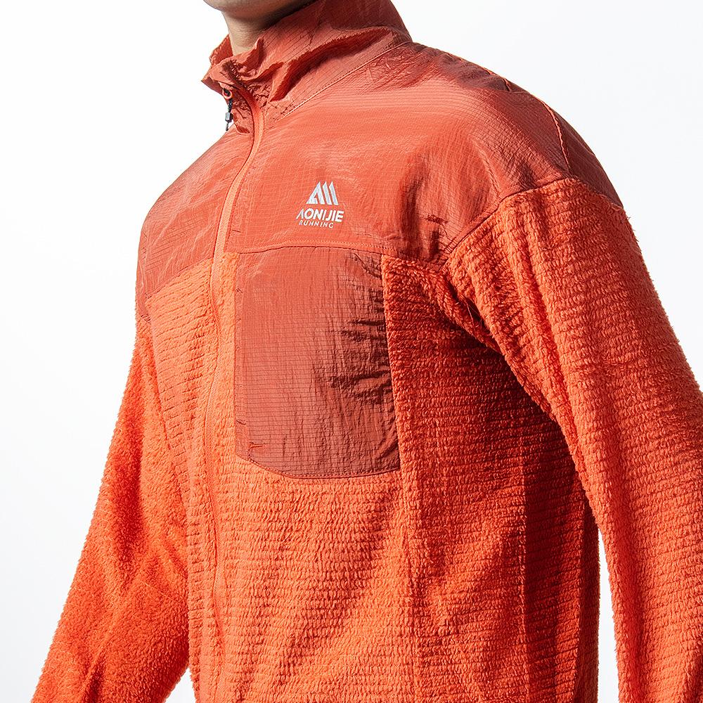 Aonijie Lightweight Fleece Zip-Up Orange Uj41