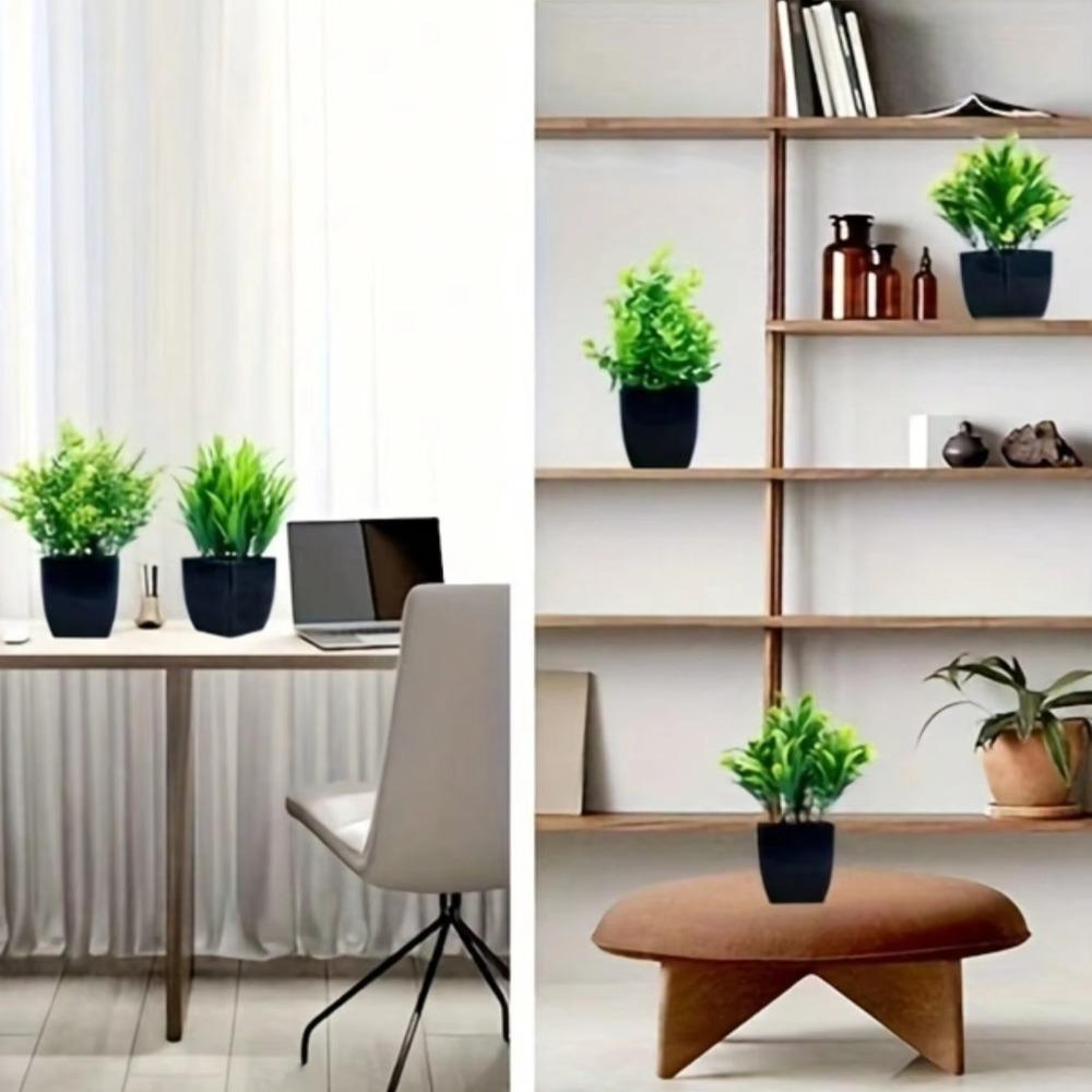 New Bonsai Artificial Bonsai Fake Plant with Pot Potted Ornaments Artificial Eucalyptus Potted Plant Table Decor