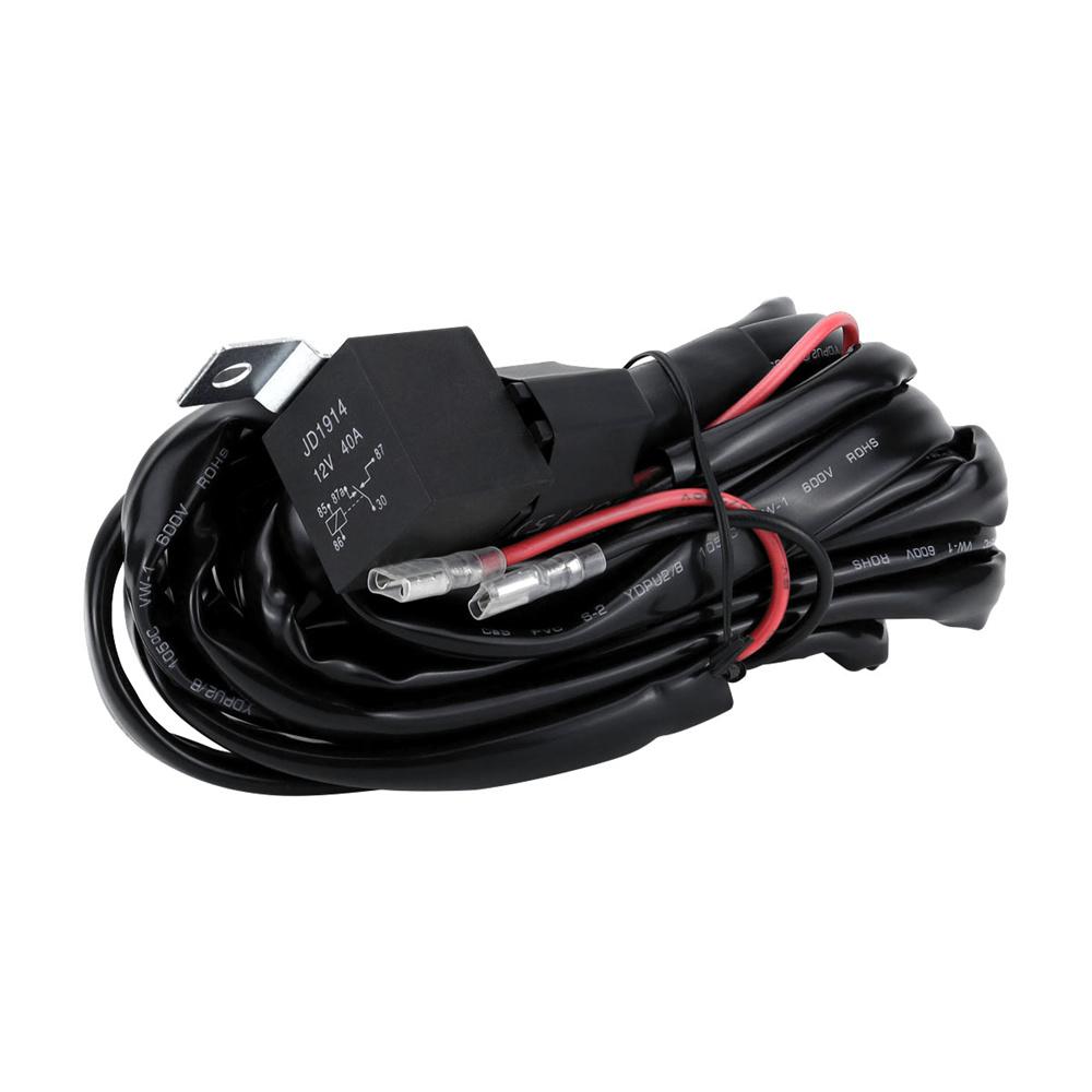 160W Lighted Whip Wiring Harness Kit For Utv Atv Polaris Rzr Maverick X3 Talon